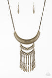 Eastern Empress - Brass Necklace Paparazzi Accessories N10