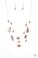 Top ZEN - Copper Foating Necklace Paparazzi Accessories