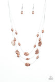 Top ZEN - Copper Foating Necklace Paparazzi Accessories