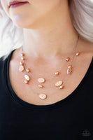 Top ZEN - Copper Foating Necklace Paparazzi Accessories