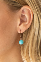 Full Frontier - Copper Turquoise Necklace Paparrazi Accessories
