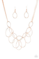 Top-TEAR Fashion - Rose Gold Paparrazi Accessories necklace