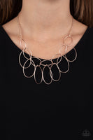 Top-TEAR Fashion - Rose Gold Paparrazi Accessories necklace