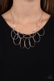 Top-TEAR Fashion - Rose Gold Paparrazi Accessories necklace