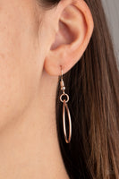 Top-TEAR Fashion - Rose Gold Paparrazi Accessories necklace