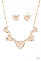Welcome To The Lions Den - Gold Necklace Paparazzi Accessories