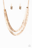 Industrial Illumination - Gold Necklace Paparrazi Accessories
