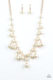 Soon To Be Mrs. - Gold Pearl Necklace Paparazzi Accessories