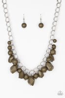 Gorgeously Globetrotter - Green Necklace Paparazzi Accessories