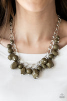 Gorgeously Globetrotter - Green Necklace Paparazzi Accessories