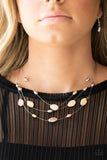 Top ZEN - Multi Copper Gold Silver Necklace Paparazzi Accessories