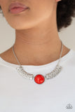 Egyptian Spell - Orange Necklace Paparazzi Accessories N11
