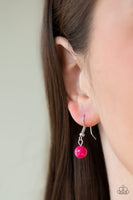 Voyager Vibes - Pink Stone Necklace Paparrazi Accessories