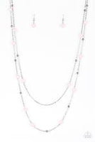 Beach Party Pageant - Pink Necklace Paparazzi Accessories