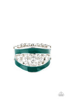 Trending Treasure - Green Bling Ring Paparrazi Accessories