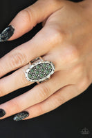 Cactus Garden - Green Olive Ring Paparrazi Accessories