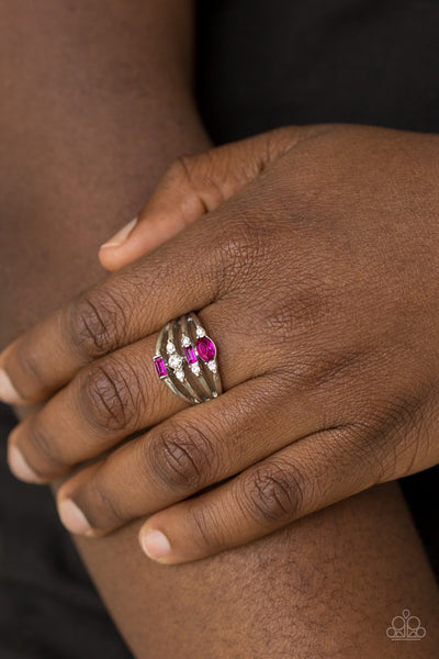 Not So Novice - Pink Bling Ring Paparrazi Accessories