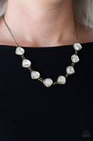 The Imperfectionist - Brass Necklace Paparazzi Accessories