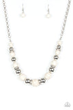 The Ruling Class - White Necklace Paparazzi Accessories