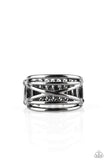 Way Wayward - Black Gunmetal Ring Paparrazi Accessories