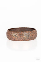 Garden Villa - Copper Bangle Bracelet Paparrazi Accessories