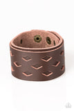 Bucking Bronco - Brown Leather Bracelet Paparrazi Accessories