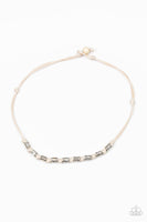 PIRATE First Class - White Mens Necklace Paparrazi Accessories