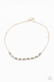 PIRATE First Class - White Mens Necklace Paparrazi Accessories