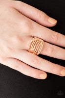 Give Me Space - Rose Gold Ring Paparazzi Accessories