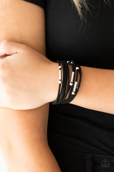 Back To BACKPACKER - Black Bracelet Paparrazi Accessories