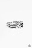 City Center - Silver edgy Ring Paparrazi Accessories