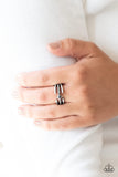 City Center - Silver edgy Ring Paparrazi Accessories