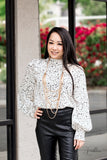 Paparazzi Zi Collection 2020 Commanding Gold Herringbone Necklace