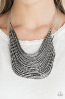 Catwalk Queen - Black necklace Paparrazi Accessories
