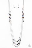 Seasonal Sensation Blue necklace Paparazzi Accessories