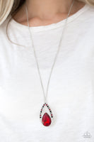 Notorious Noble - Multi Red Necklace Paparazzi Accessories