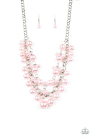 BALLROOM Service - Pink Pearl necklace Paparrazi Accessories