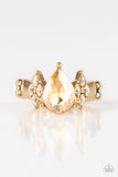 Yas Queen - Gold Bling Ring Stretch Paparrazi Accessories