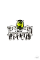 Crowned Victor - Green Ring Paparazzi Accessories