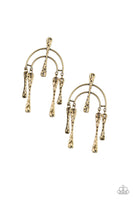 ARTIFACTS Of Life - Brass Earrings Paparazzi Accessories