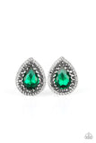 Debutante Debut - Green Post Earrings Paparrazi Accessories