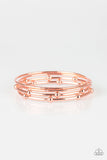 Beauty Basic - Copper Bangle Bracelets Paparrazi Accessories