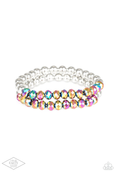 Chroma Color - Multi Oil Spill Bracelets Paparazzi Accessories LOP