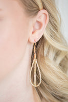 Catwalk Queen - Gold Seed Bead Necklace Paparrazi Accessories