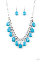 Take The COLOR Wheel! - Blue Necklace Paparrazi Accessories