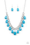 Take The COLOR Wheel! - Blue Necklace Paparrazi Accessories