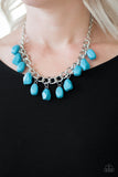 Take The COLOR Wheel! - Blue Necklace Paparrazi Accessories