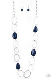 Modern Day Malibu - Blue long necklace Paparrazi Accessories