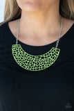 Powerful Prowl - Green Necklace Paparrazi Accessories