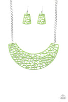 Powerful Prowl - Green Necklace Paparrazi Accessories
